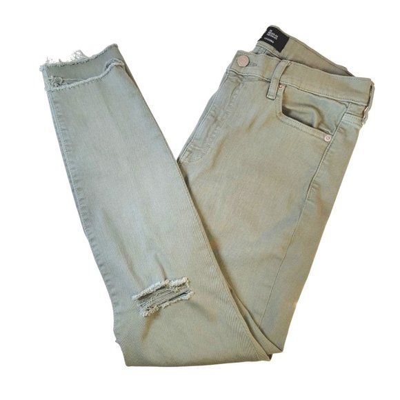 GAP WOMEN'S OLIVE GREEN  COTTON JEAN HIGH RISE SIZE 30 REGULAR - Picture 4 of 15